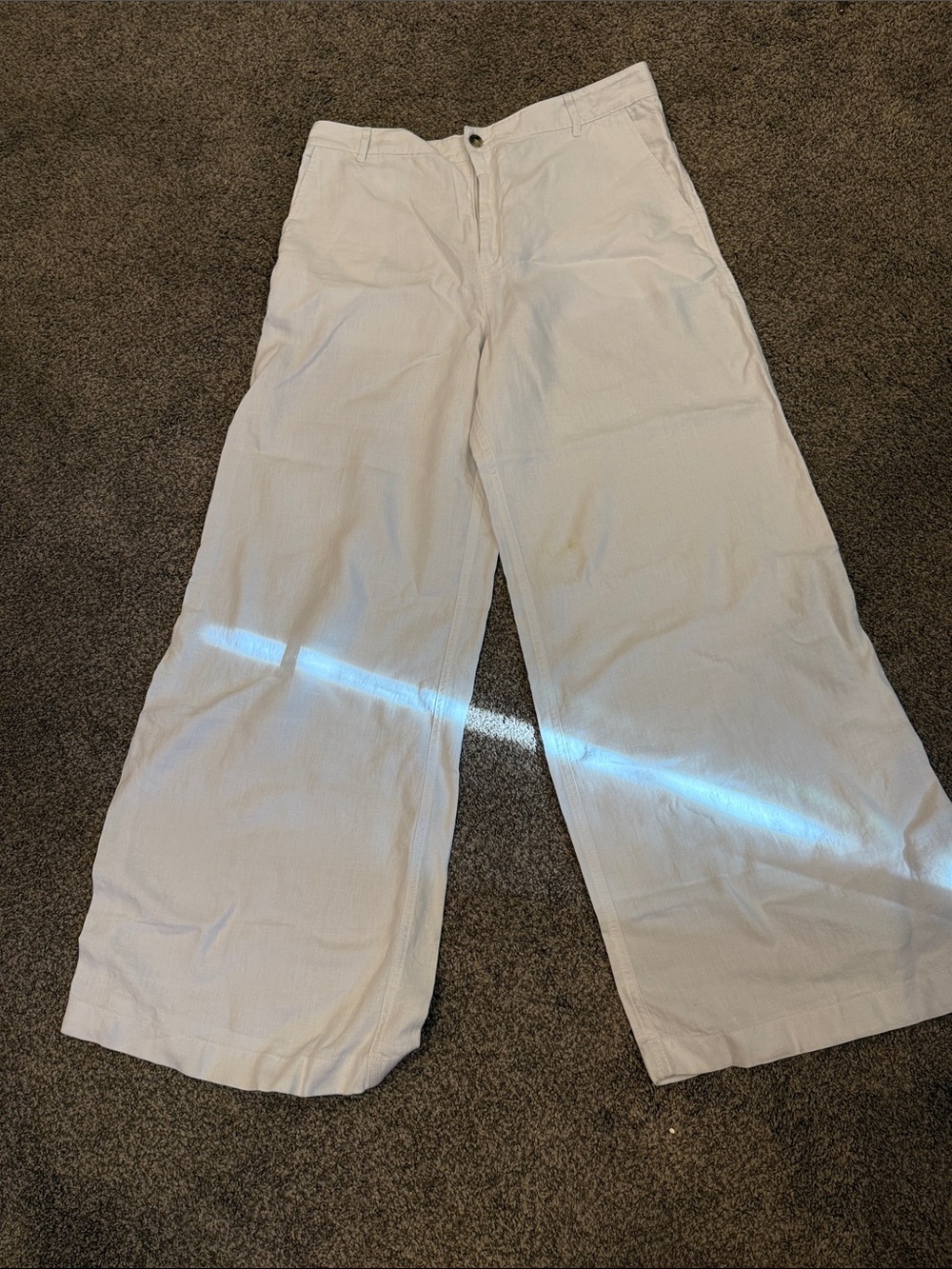 Madewell 100% linen Zoe Relaxed Wide Pant
